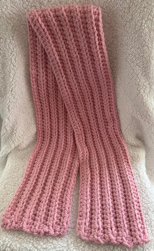 Pink Wool Blend Scarf Pink Wool Blend Scarf